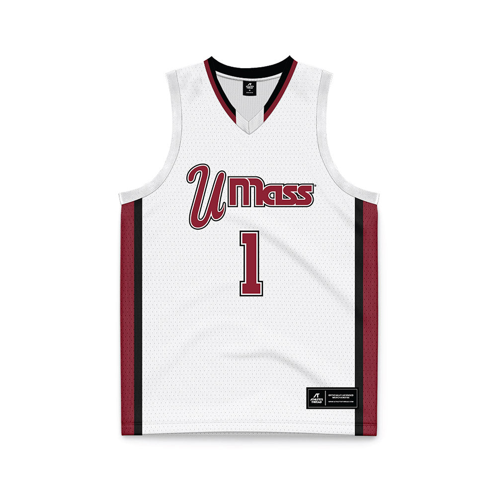 UMass - NCAA Men's Basketball : Daniel Hankins-Sanford - White Basketball Jersey