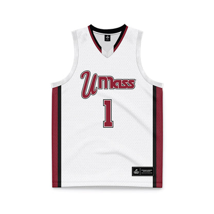 UMass - NCAA Men's Basketball : Daniel Hankins-Sanford - White Basketball Jersey