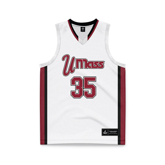 UMass - NCAA Men's Basketball : John Brigham - White Basketball Jersey