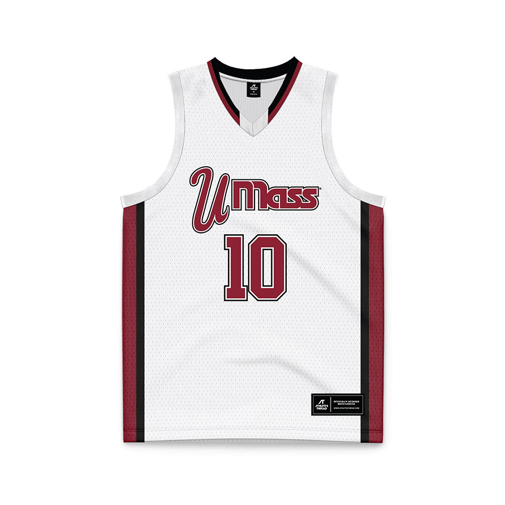 UMass - NCAA Men's Basketball : Marqui Worthy Jr - White Basketball Jersey