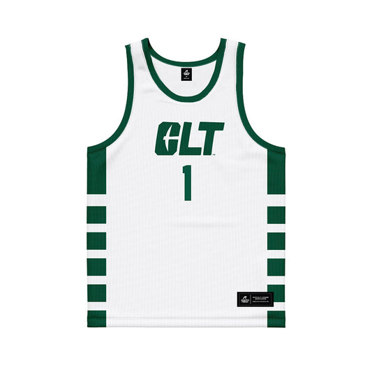 UNC Charlotte - NCAA Men's Basketball : Kylan Blackmon - White Basketball Jersey-0