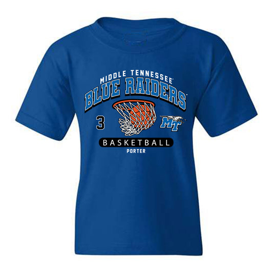 MTSU - NCAA Men's Basketball : Jestin Porter - Youth T-Shirt