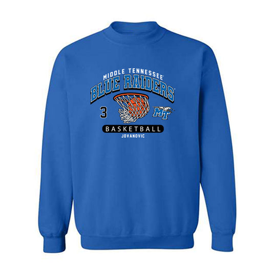 MTSU - NCAA Men's Basketball : Luka Jovanovic - Fashion Shersey Crewneck Sweatshirt-0