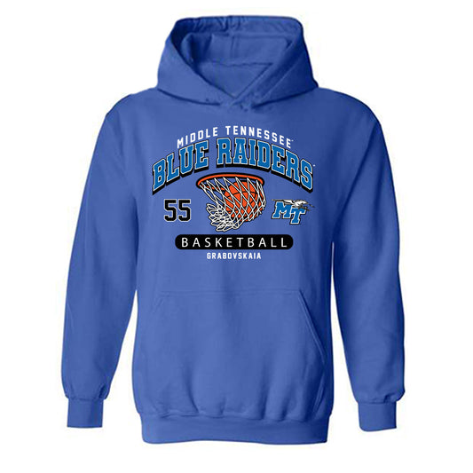 MTSU - NCAA Women's Basketball : Iuliia Grabovskaia - Fashion Shersey Hooded Sweatshirt