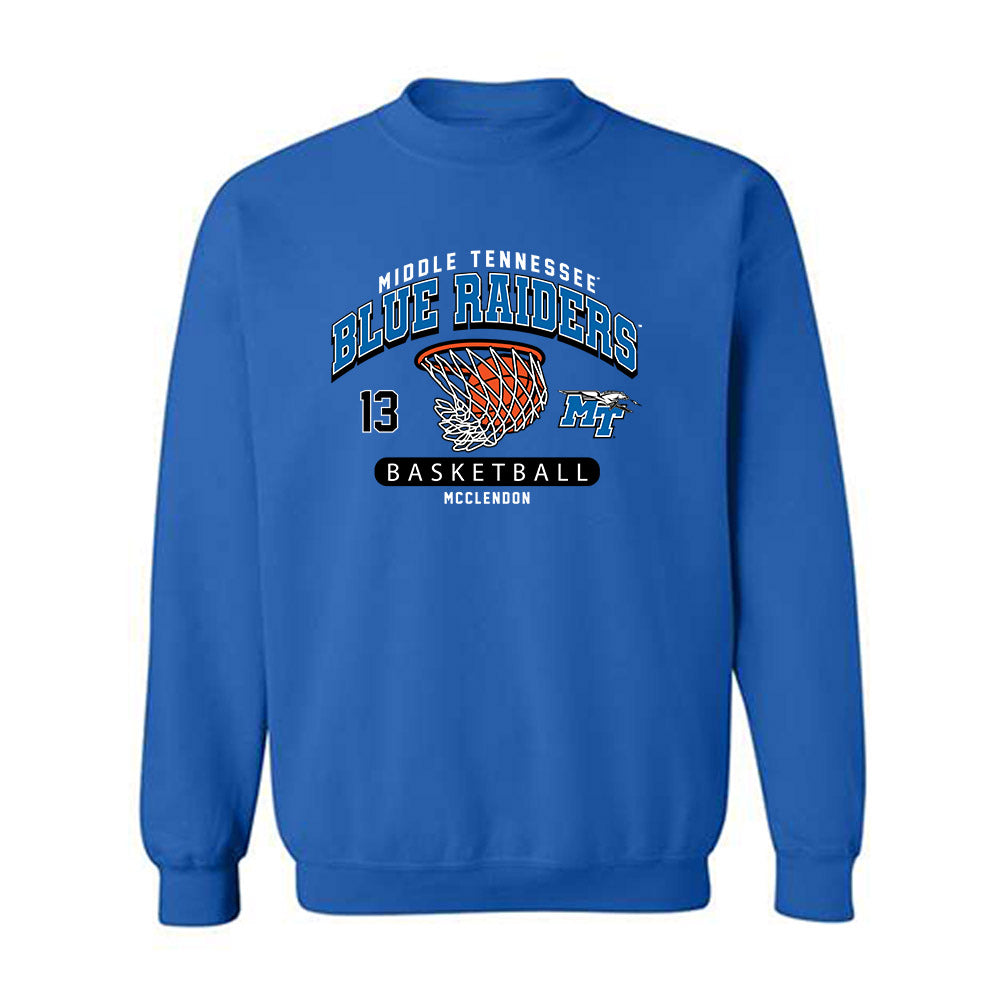 MTSU - NCAA Women's Basketball : Jenna McClendon - Fashion Shersey Crewneck Sweatshirt-0