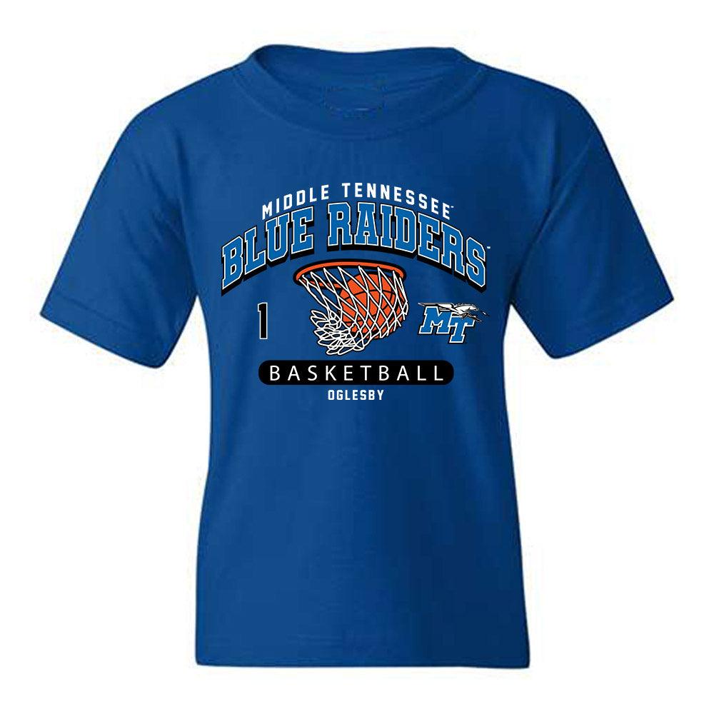 MTSU - NCAA Men's Basketball : Alec Oglesby - Fashion Shersey Youth T-Shirt-0