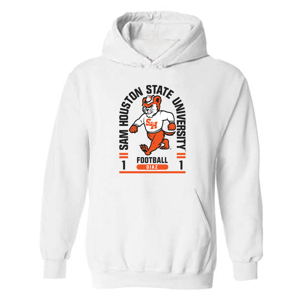 SHSU - NCAA Football : Jada Diaz - Classic Fashion Shersey Hooded Sweatshirt-0