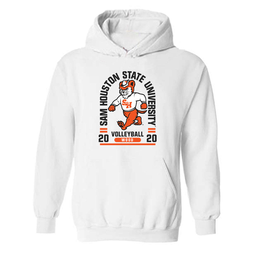 SHSU - NCAA Women's Volleyball : Bella Wood - Classic Fashion Shersey Hooded Sweatshirt-0
