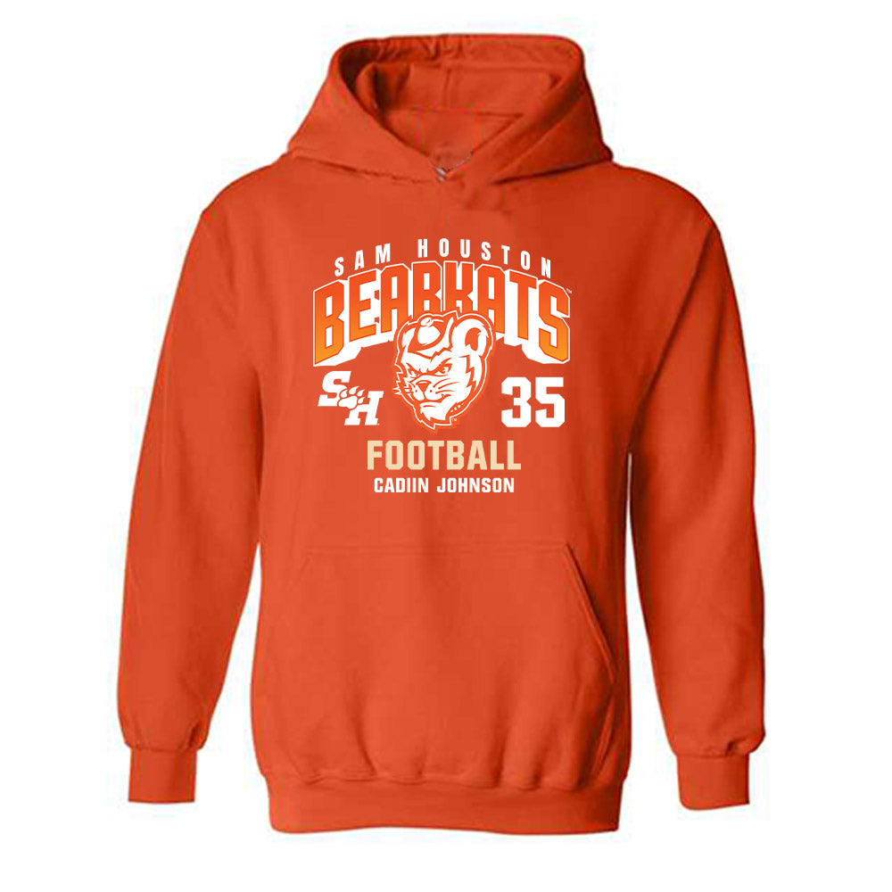 SHSU - NCAA Football : Cadiin Johnson - Classic Fashion Shersey Hooded Sweatshirt-0