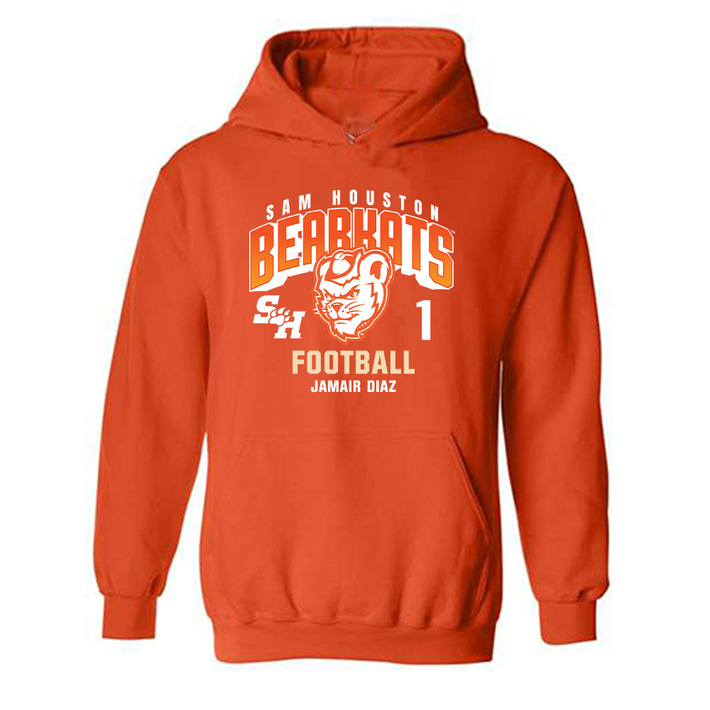 SHSU - NCAA Football : JaMair Diaz - Classic Fashion Shersey Hooded Sweatshirt-0