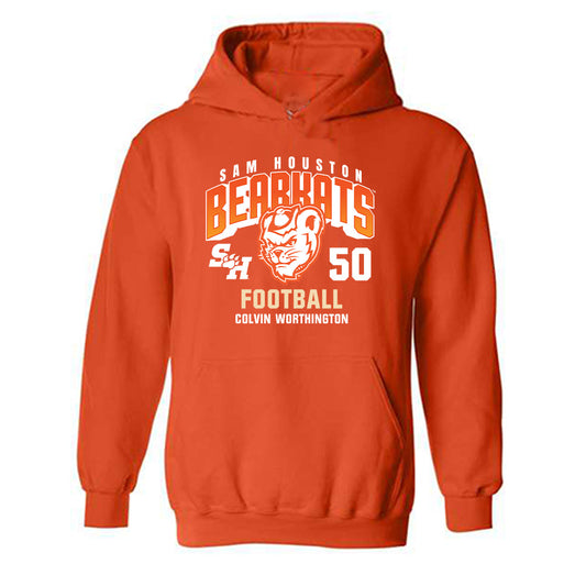 SHSU - NCAA Football : Colvin Worthington - Classic Fashion Shersey Hooded Sweatshirt-0
