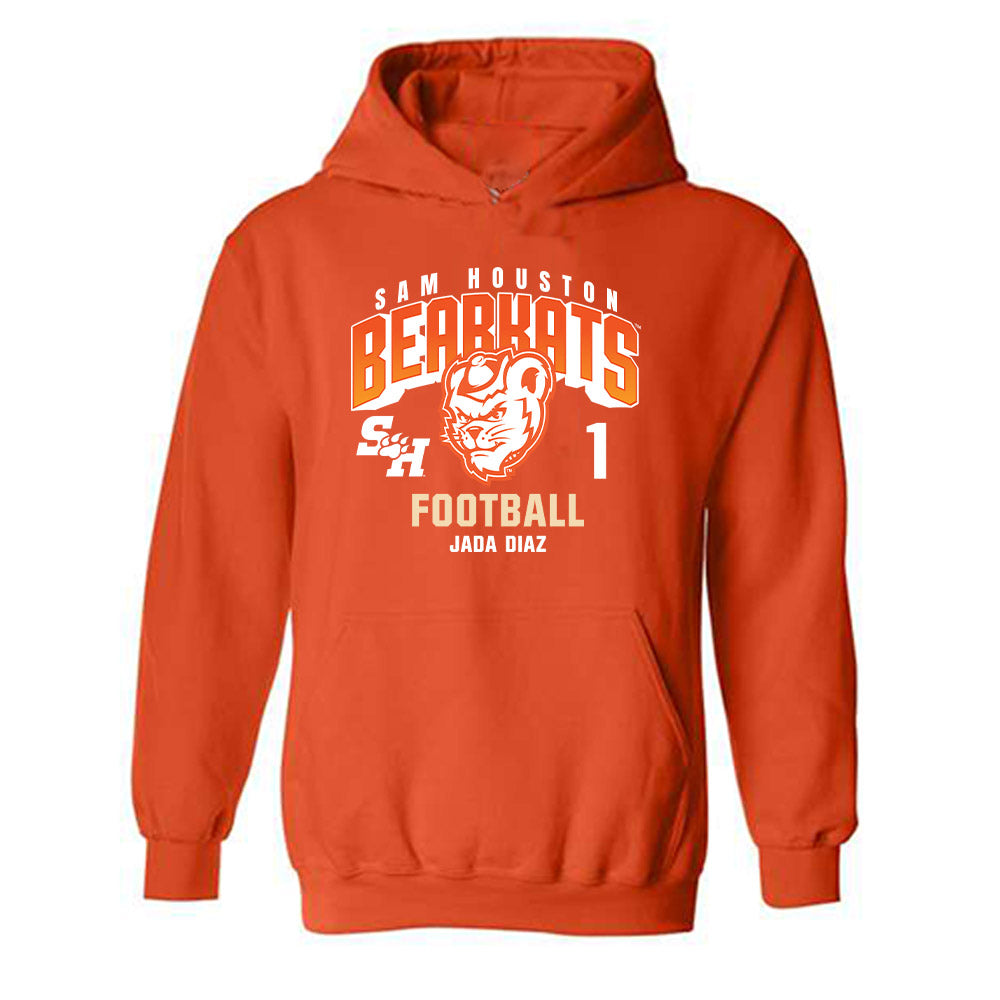 SHSU - NCAA Football : Jada Diaz - Classic Fashion Shersey Hooded Sweatshirt-0