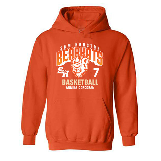 SHSU - NCAA Women's Basketball : annika corcoran - Classic Fashion Shersey Hooded Sweatshirt-0