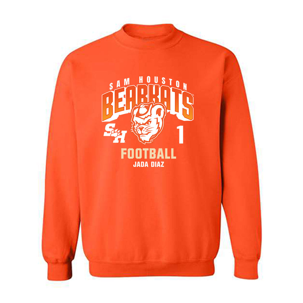 SHSU - NCAA Football : Jada Diaz - Classic Fashion Shersey Crewneck Sweatshirt-0