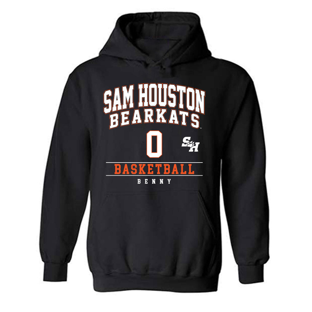 SHSU - NCAA Men's Basketball : Noah Benny - Classic Fashion Shersey Hooded Sweatshirt-0