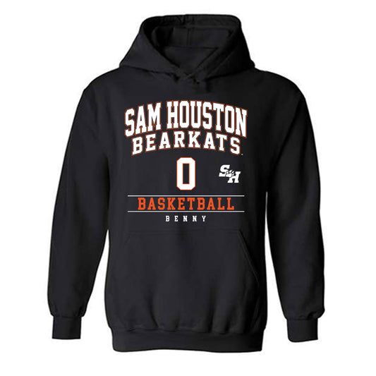 SHSU - NCAA Men's Basketball : Noah Benny - Classic Fashion Shersey Hooded Sweatshirt-0