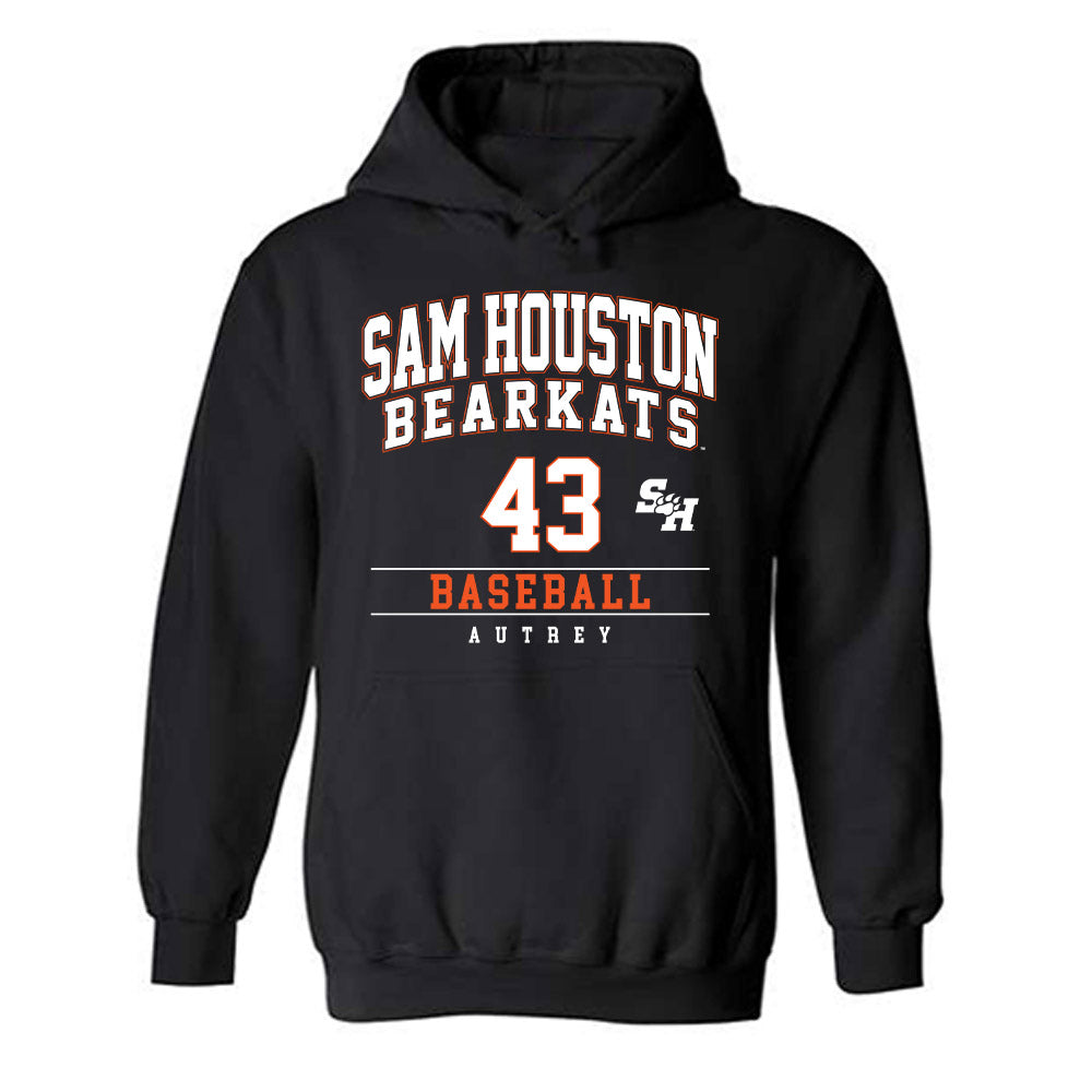 SHSU - NCAA Baseball : Hunter Autrey - Classic Fashion Shersey Hooded Sweatshirt-0