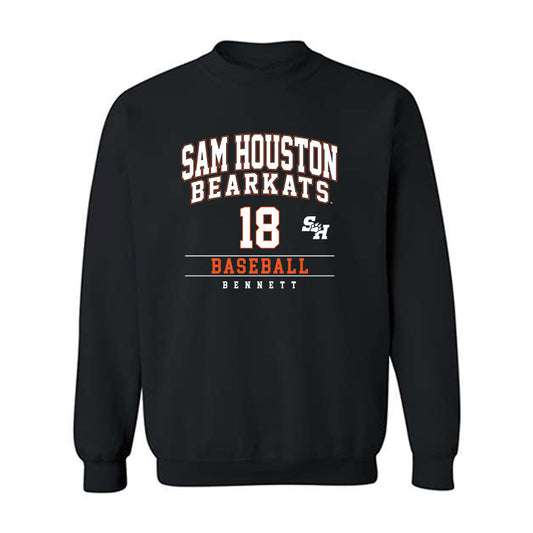 SHSU - NCAA Baseball : Devin Bennett - Classic Fashion Shersey Crewneck Sweatshirt-0