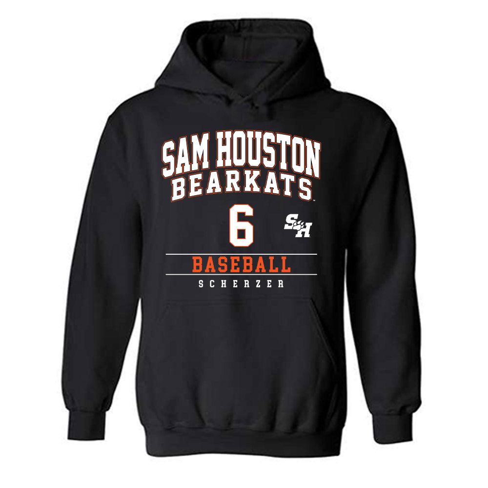 SHSU - NCAA Baseball : Braeden Scherzer - Classic Fashion Shersey Hooded Sweatshirt-0