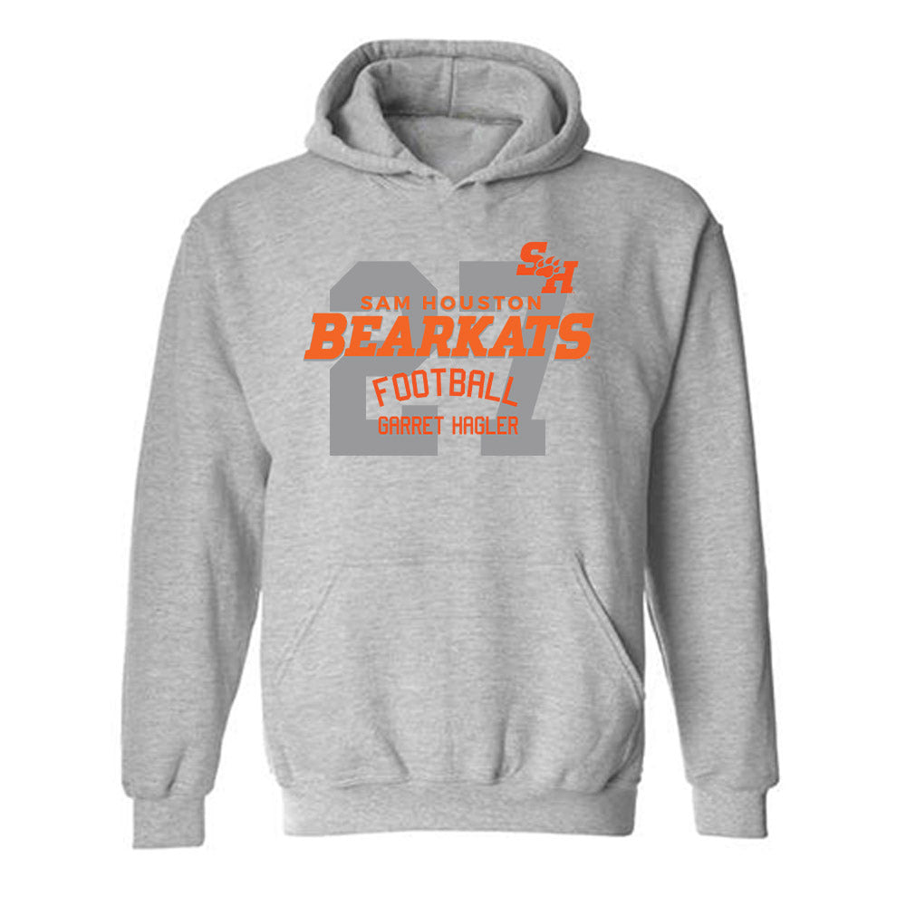 SHSU - NCAA Football : Garret Hagler - Classic Fashion Shersey Hooded Sweatshirt-0