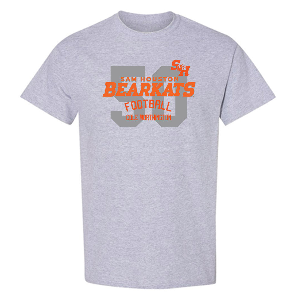 SHSU - NCAA Football : Cole Worthington - Classic Fashion Shersey T-Shirt-0