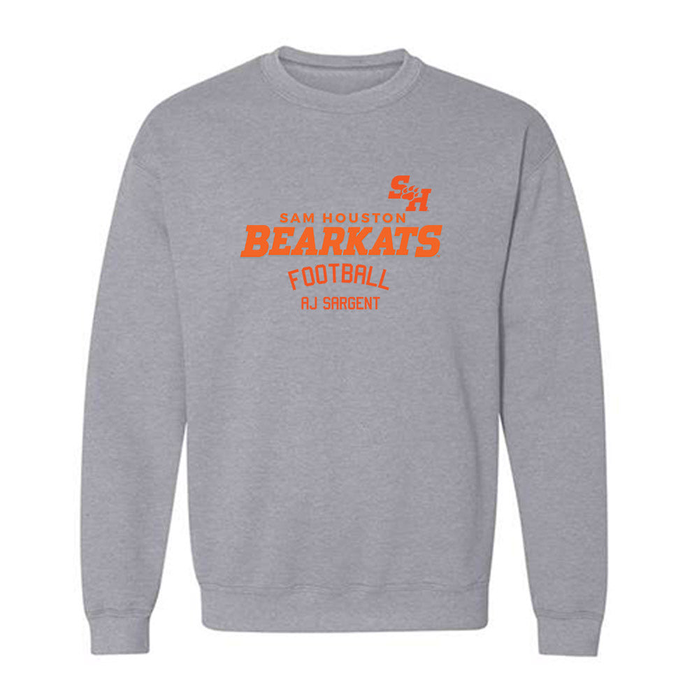 SHSU - NCAA Football : AJ Sargent - Classic Fashion Shersey Crewneck Sweatshirt-0