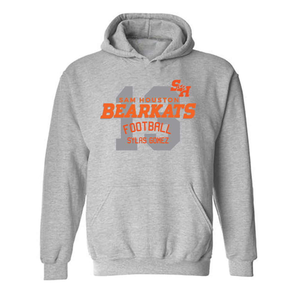 SHSU - NCAA Football : Sylas Gomez - Classic Fashion Shersey Hooded Sweatshirt-0