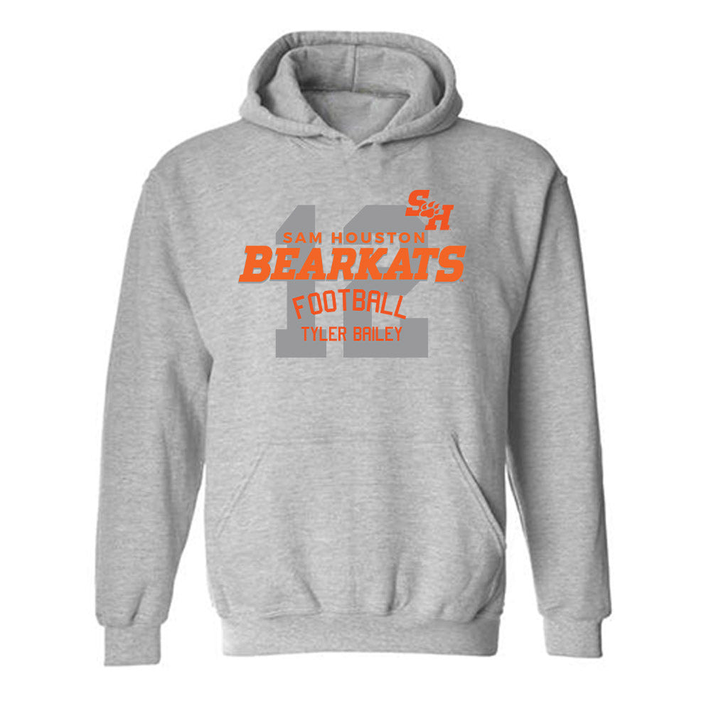 SHSU - NCAA Football : Tyler Bailey - Classic Fashion Shersey Hooded Sweatshirt-0