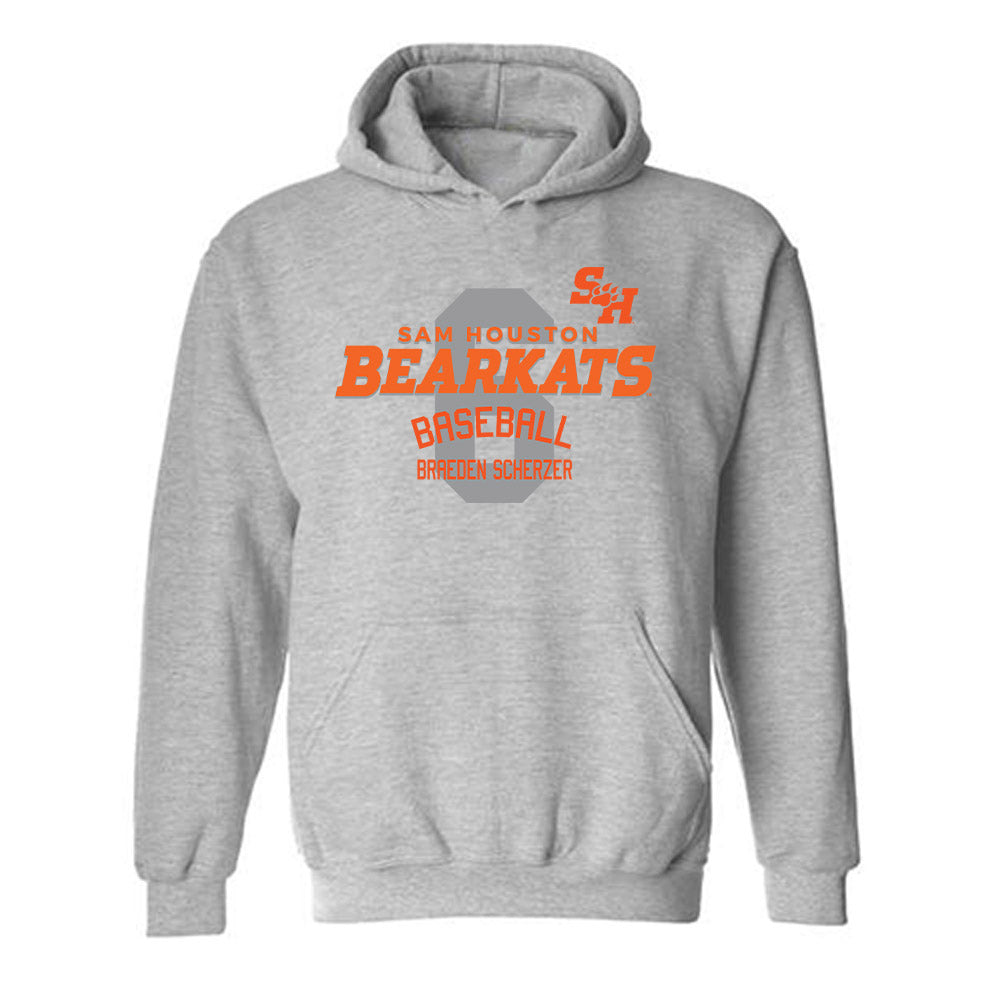 SHSU - NCAA Baseball : Braeden Scherzer - Classic Fashion Shersey Hooded Sweatshirt-0