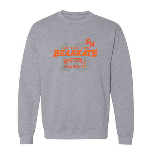 SHSU - NCAA Baseball : Devin Bennett - Classic Fashion Shersey Crewneck Sweatshirt-0