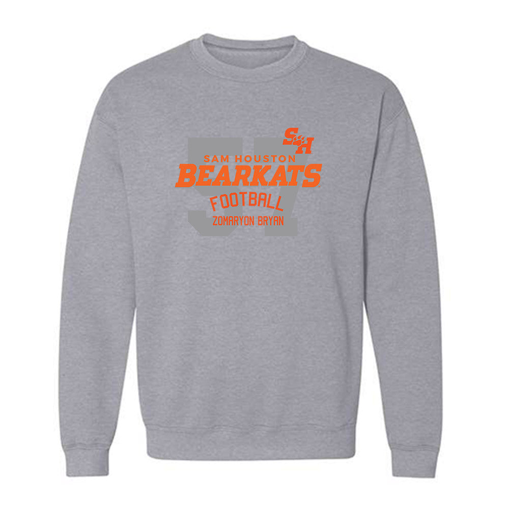 SHSU - NCAA Football : ZoMaryon Bryan - Classic Fashion Shersey Crewneck Sweatshirt-0