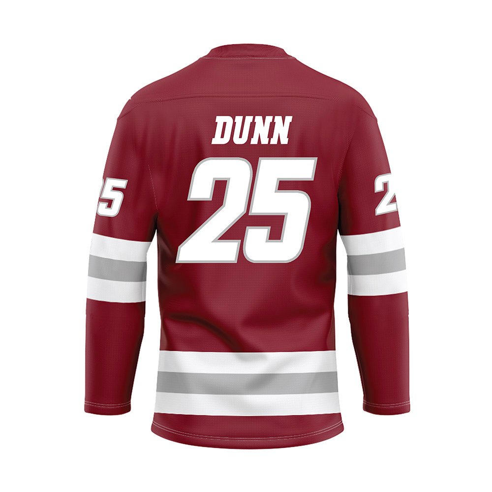 UMass - NCAA Men's Ice Hockey : Cam Dunn - Maroon Hockey Jersey-1