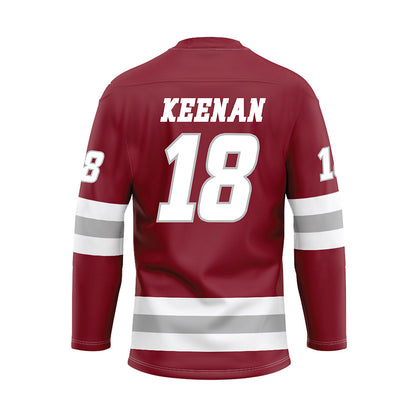 UMass - NCAA Men's Ice Hockey : Lawrence Keenan - Maroon Hockey Jersey