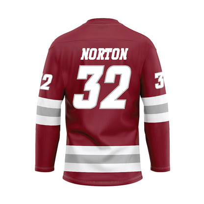 UMass - NCAA Men's Ice Hockey : James Norton - Maroon Hockey Jersey