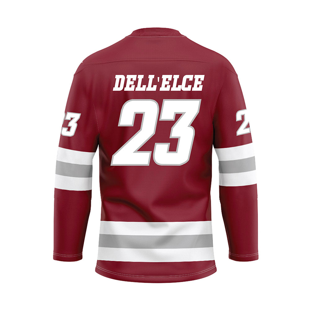 UMass - NCAA Men's Ice Hockey : Francesco Dell'Elce - Maroon Hockey Jersey