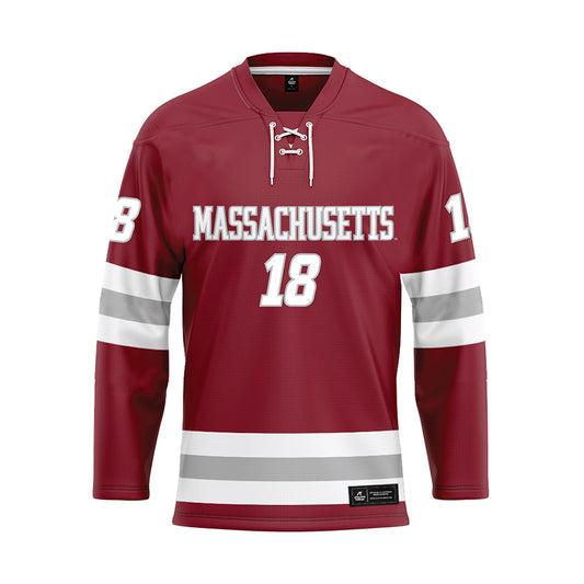 UMass - NCAA Men's Ice Hockey : Lawrence Keenan - Maroon Hockey Jersey