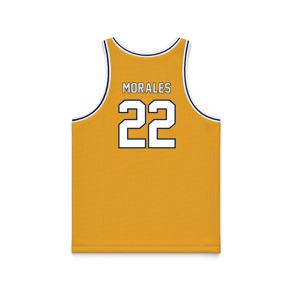 Kent State - NCAA Men's Basketball : Anthony Morales - Gold Basketball Jersey