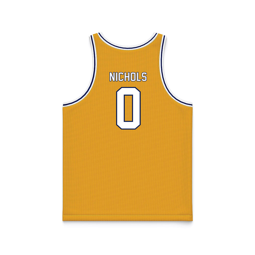 Kent State - NCAA Men's Basketball : Jonas Nichols - Gold Basketball Jersey