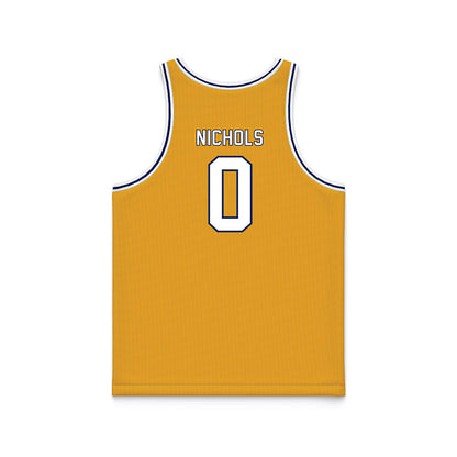 Kent State - NCAA Men's Basketball : Jonas Nichols - Gold Basketball Jersey