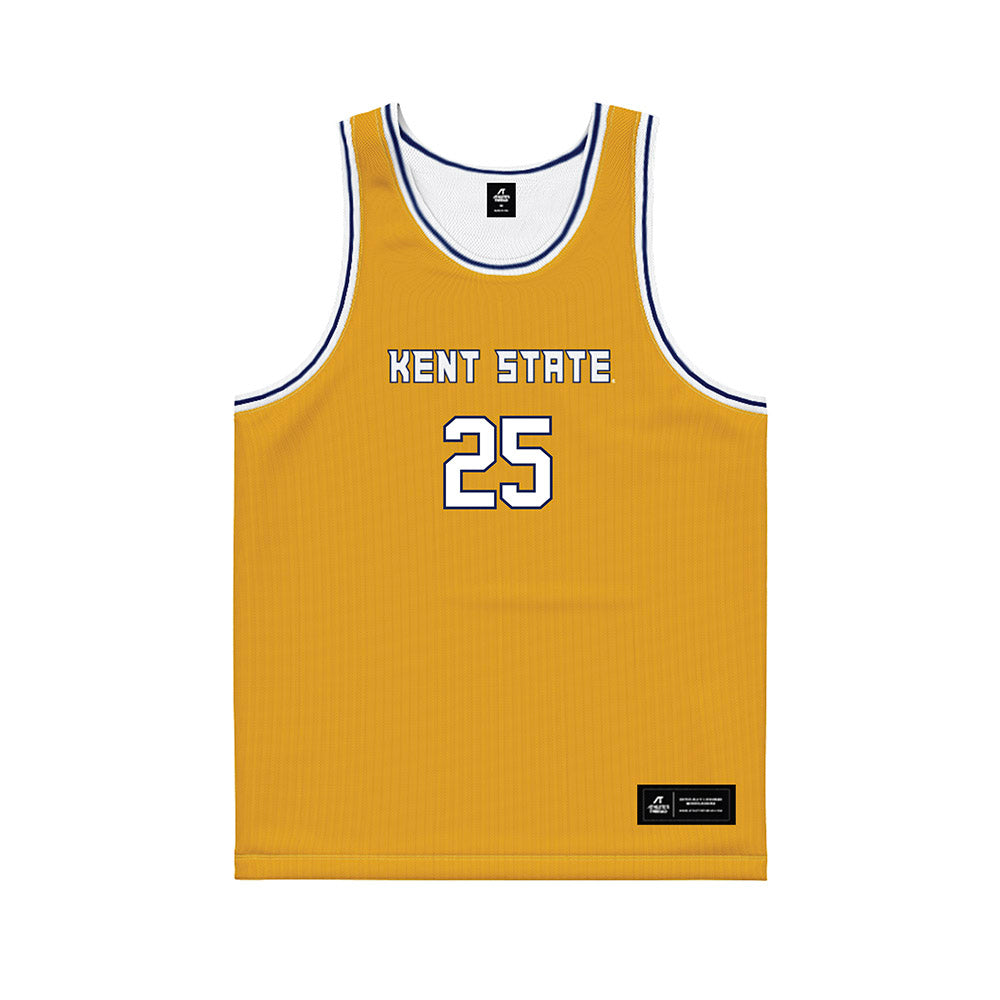 Kent State - NCAA Men's Basketball : Jahari Williamson - Gold Basketball Jersey-0