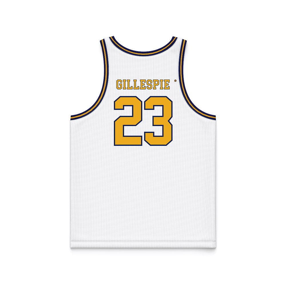 Kent State - NCAA Men's Basketball : Delrecco Gillespie - White Basketball Jersey-1