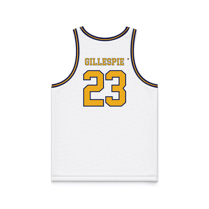 Kent State - NCAA Men's Basketball : Delrecco Gillespie - White Basketball Jersey-1