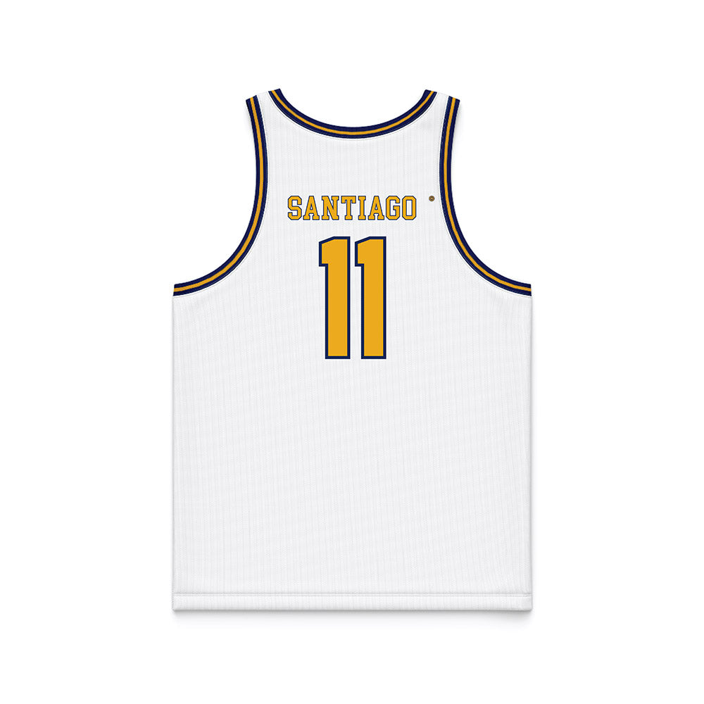 Kent State - NCAA Men's Basketball : Giovanni Santiago - White Basketball Jersey