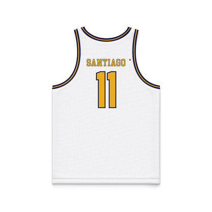 Kent State - NCAA Men's Basketball : Giovanni Santiago - White Basketball Jersey