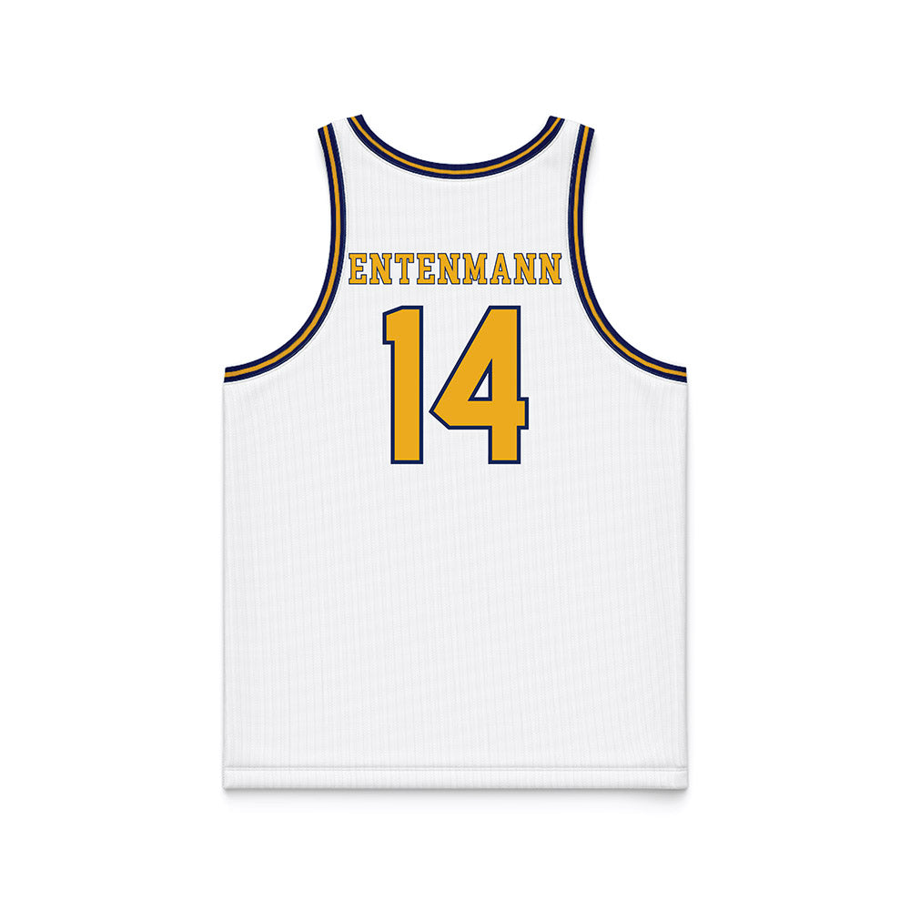 Kent State - NCAA Men's Basketball : Magnus Entenmann - White Basketball Jersey