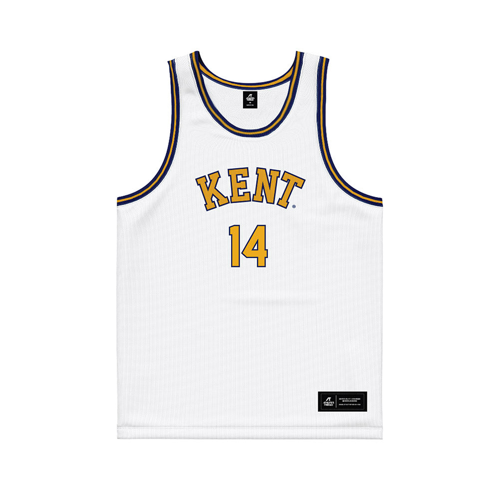 Kent State - NCAA Men's Basketball : Magnus Entenmann - White Basketball Jersey