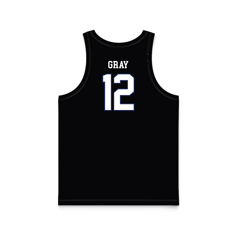 Kent State - NCAA Women's Basketball : Dionna Gray - Black Basketball Jersey-1