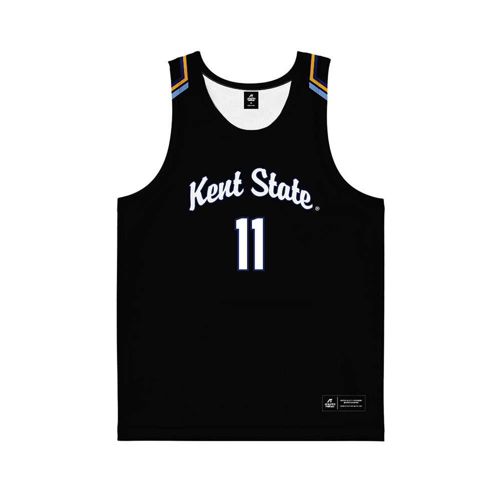 Kent State - NCAA Women's Basketball : Anna Campanelli - Black Basketball Jersey-0