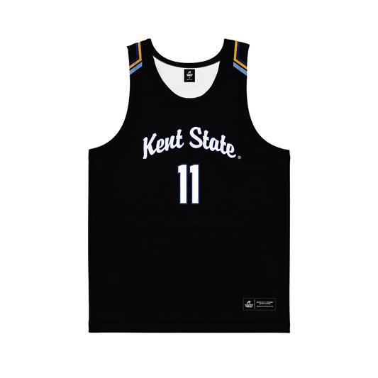 Kent State - NCAA Women's Basketball : Anna Campanelli - Black Basketball Jersey-0