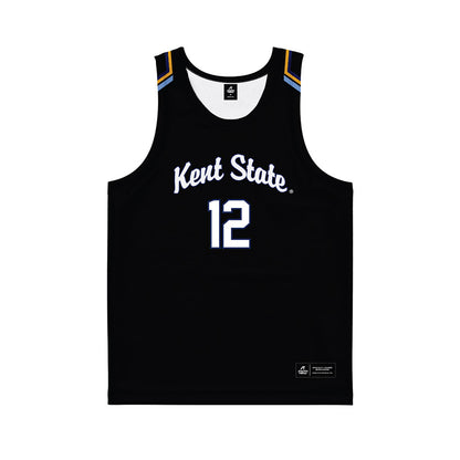 Kent State - NCAA Women's Basketball : Dionna Gray - Black Basketball Jersey-0